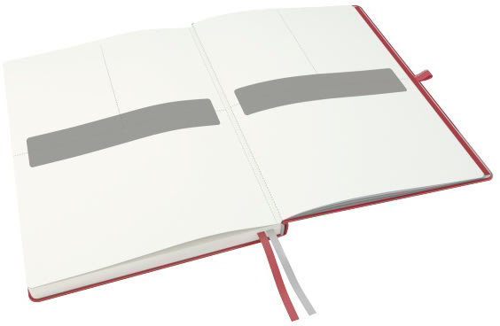 Leitz Complete notesbog A4, kvadreret, rød