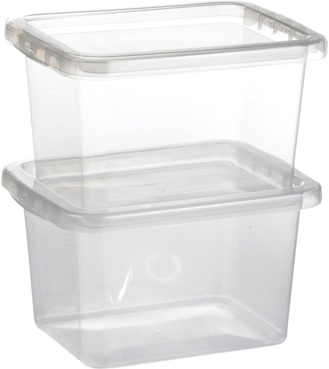 Basic plastboks inkl låg, 9,0 liter, Klar