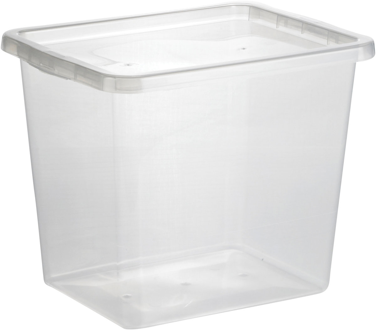 Basic plastboks inkl låg, 31 liter, Klar