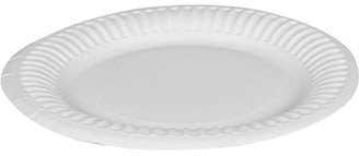 Paptallerken, Coated, 15 cm