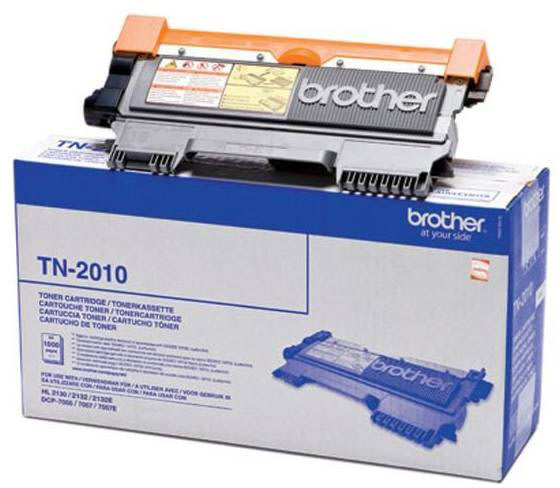 Brother TN2010 lasertoner, sort, 1000s