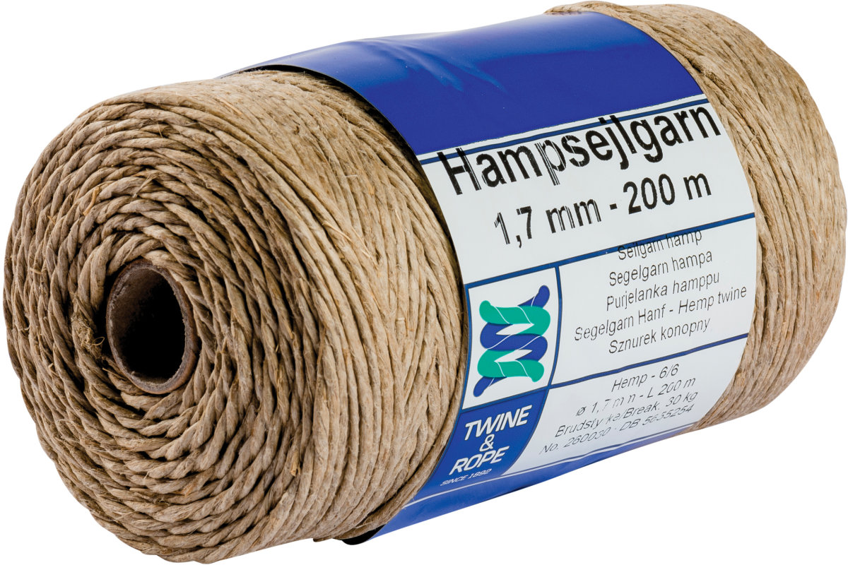 Sejlgarn af hamp | 6/6 hs | 500 g