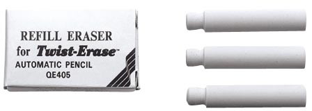 Pentel Twist-Erase Viskelæder | 3 stk.