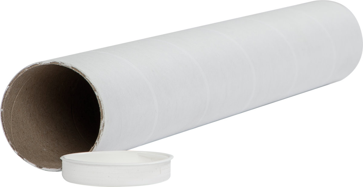 Paprør m. låg | Ø60x1,5x550 mm