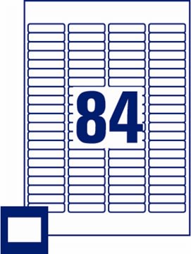 Avery L7656 Etiketter | 46x11,1 mm | 2100 stk.