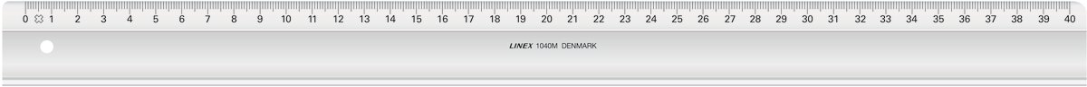 Linex lineal 1040M, plast 40 cm 