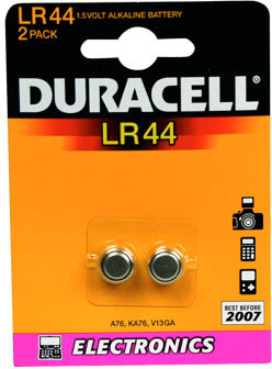 Duracell LR44 / AG13 knapcelle batterier, 2stk