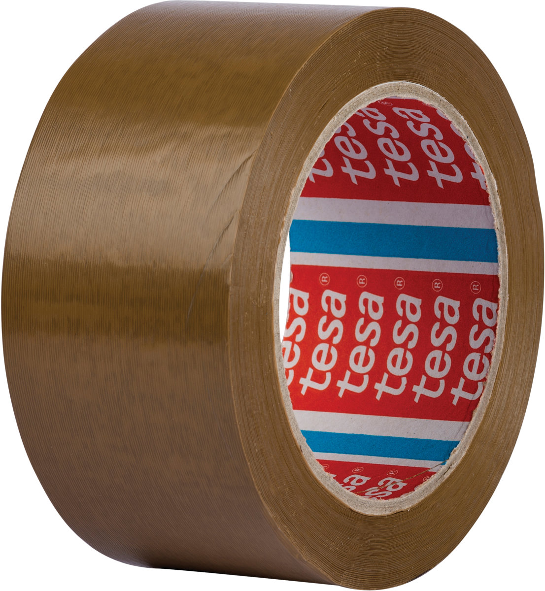 tesa Pakketape, 50 mm, præget PVC, brun
