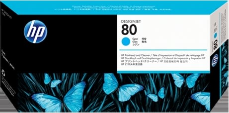 HP nr.80/C4821A printhoved, blå, 2200s