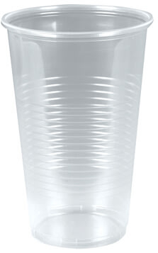 Plastglas 60cl, blød splintfri, med tappestreg