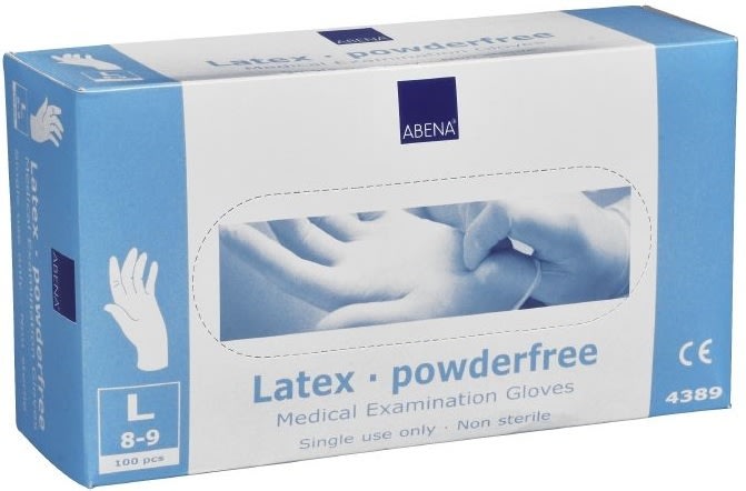 Latexhandsker | Pudderfri | Large | 100 stk