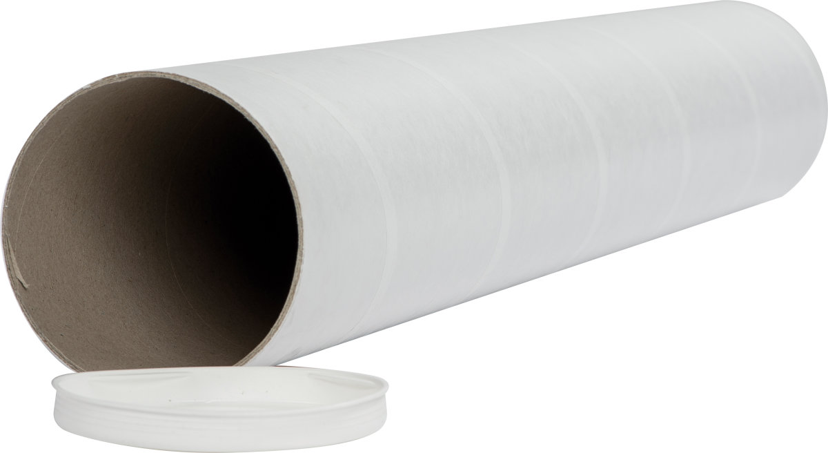 Paprør m. låg | Ø100x2,0x745 mm