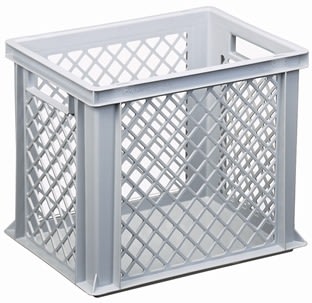 Lagerkasse perforeret 29 liter,(LxBxH) 40x30x32 cm