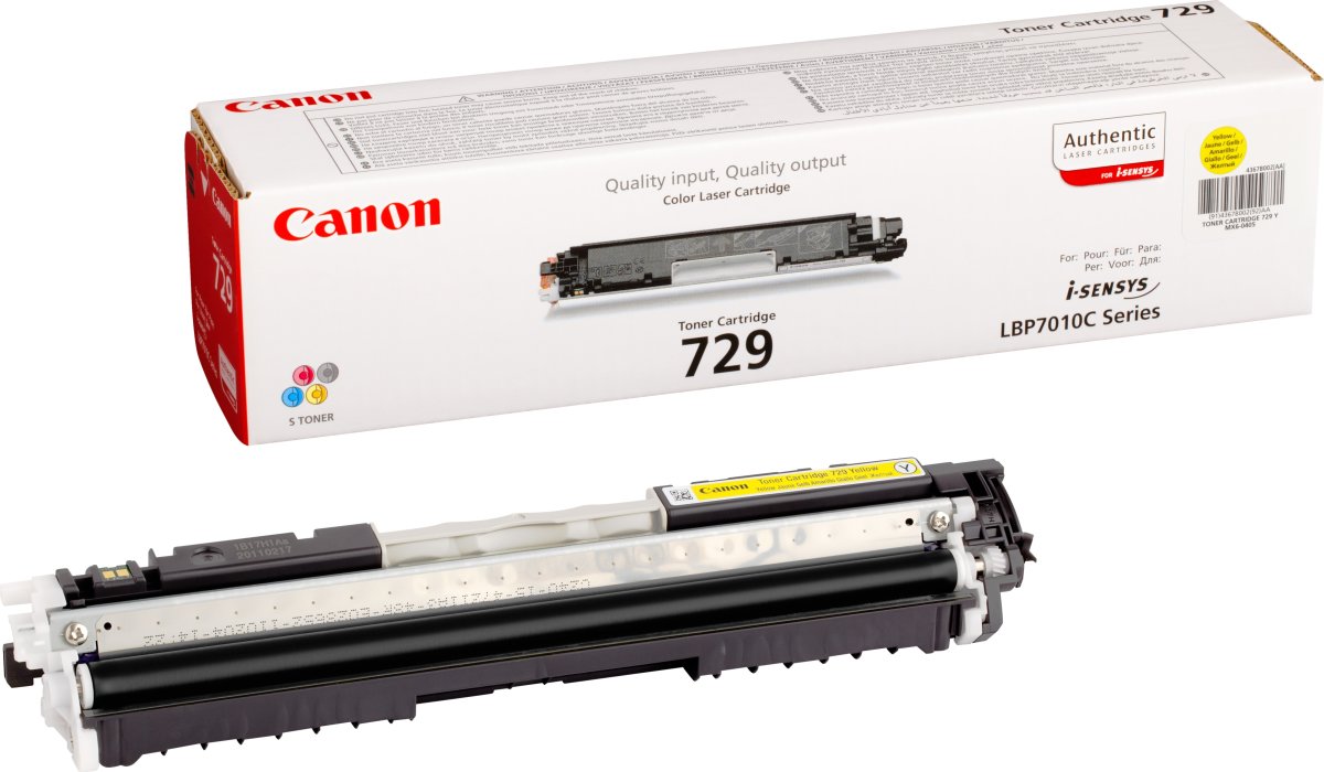 Canon CRG729/4367B002 lasertoner, gul, 1000s