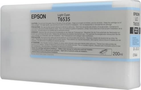 Epson nr.T6535/C13T653500 blækpatron, lys blå, 200