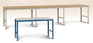 Manuflex prof arb.bord,150x70,Multiplex,Grå,Tilbyg