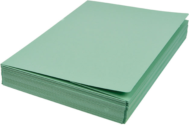 DKF Kartonmappe nr. 105/3, A4, grøn