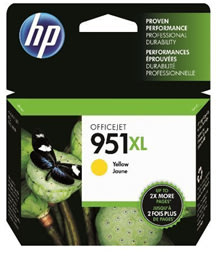 HP no 951XL CN048AE blækpatron, gul, 1500s