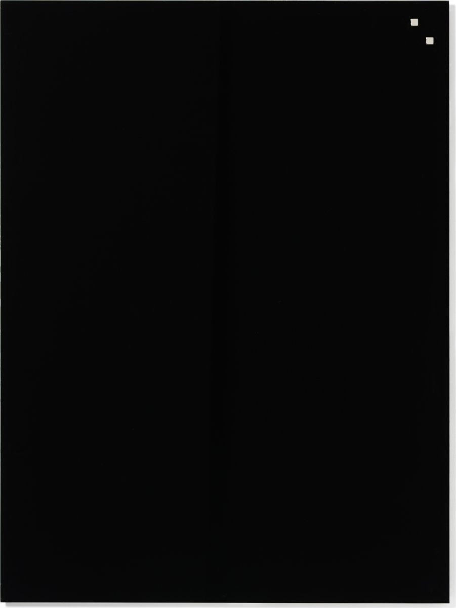 NAGA Glassboard magnetisk glastavle 60x80 cm, sort