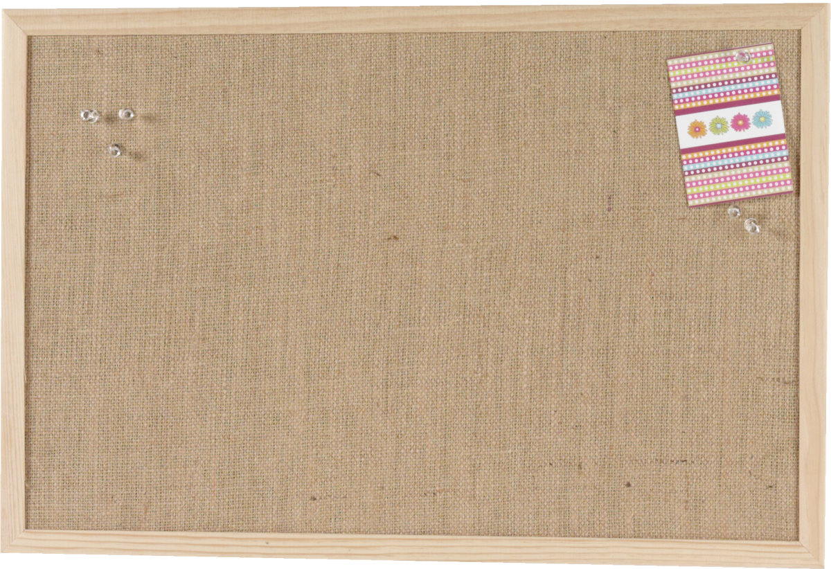 NAGA Pinboard opslagstavle, 40 x 60 cm, hessian