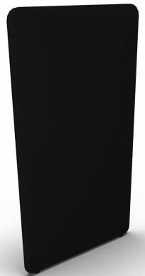 Abstracta softline skærmvæg sort B120xH136 cm