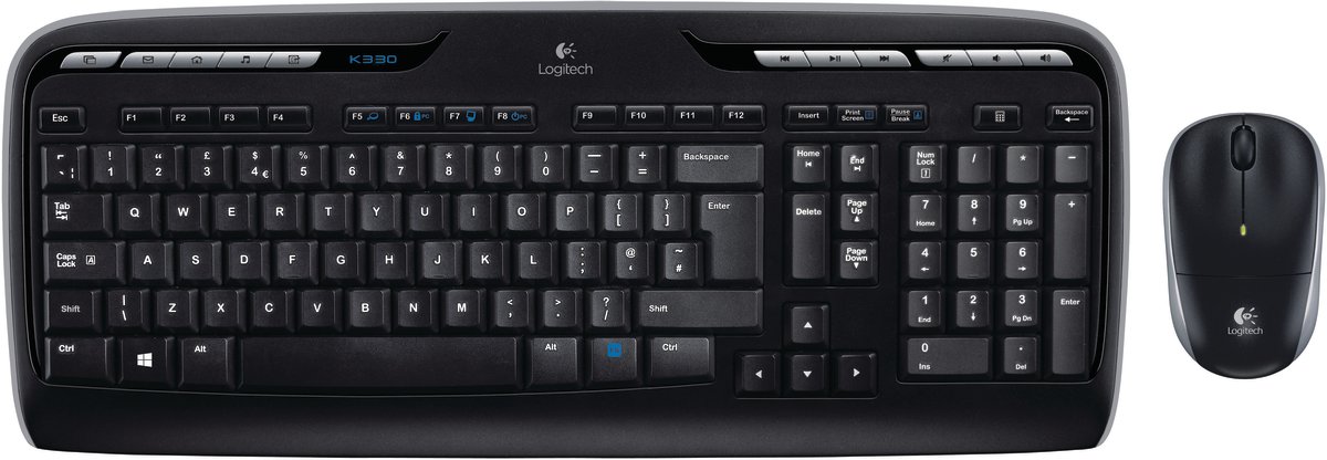 Logitech MK330 Wireless Mus/tastatursæt, nordisk