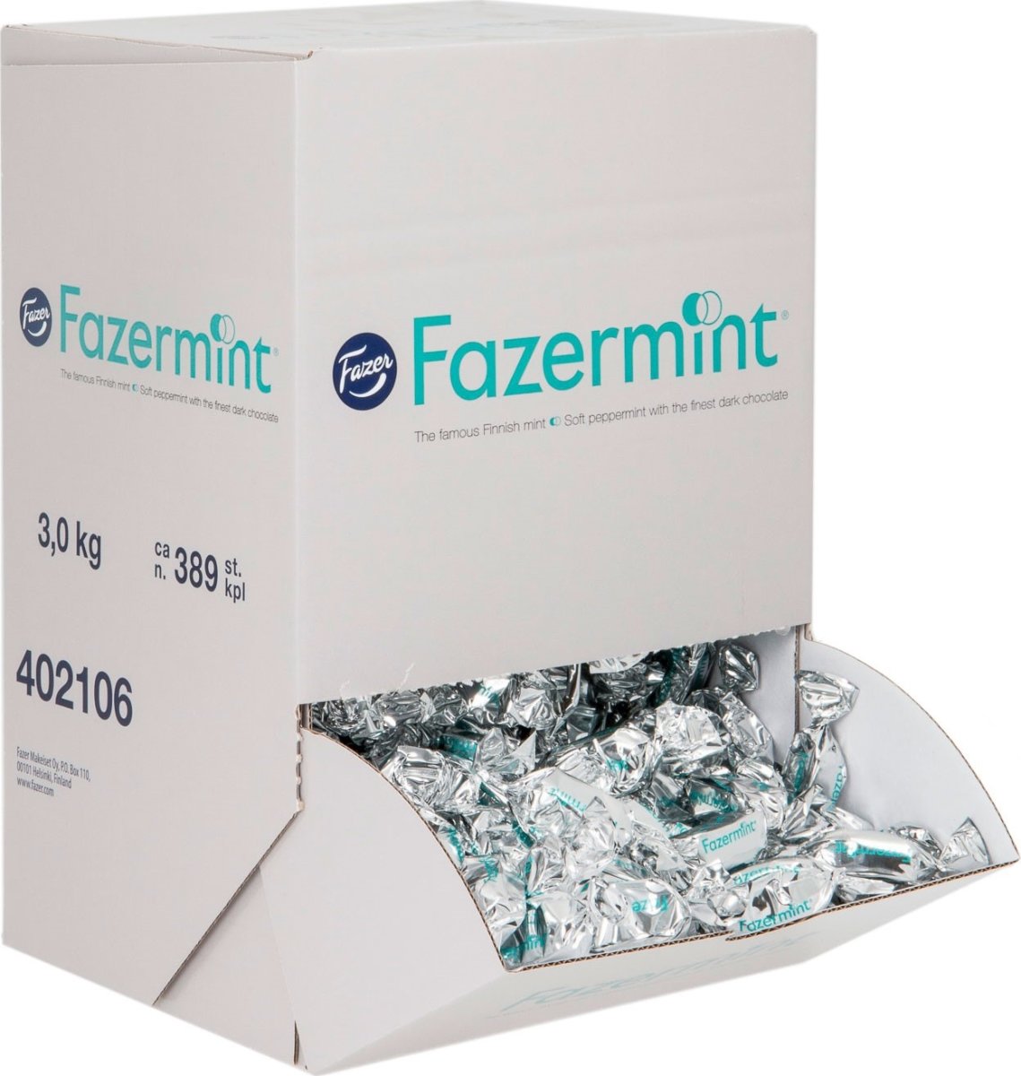 Fazermint Chokolade i dispenserbox, 3 kg