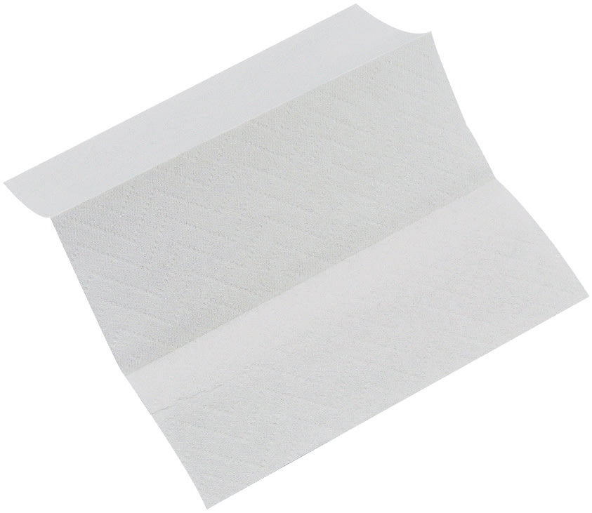 Håndklædeark | 2-lag | W-fold | Nyfiber | Hvid