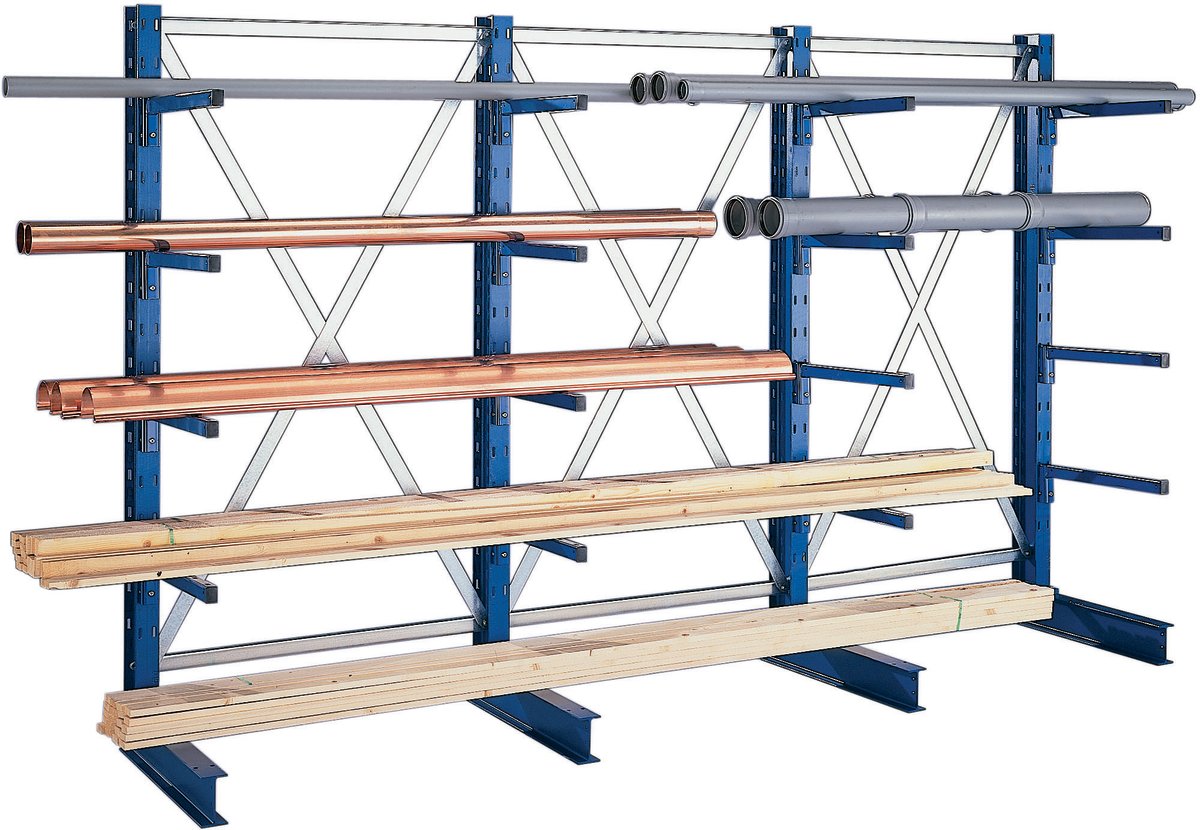 Grenreol Multistrong Light tilbygsreol, 200x100x60