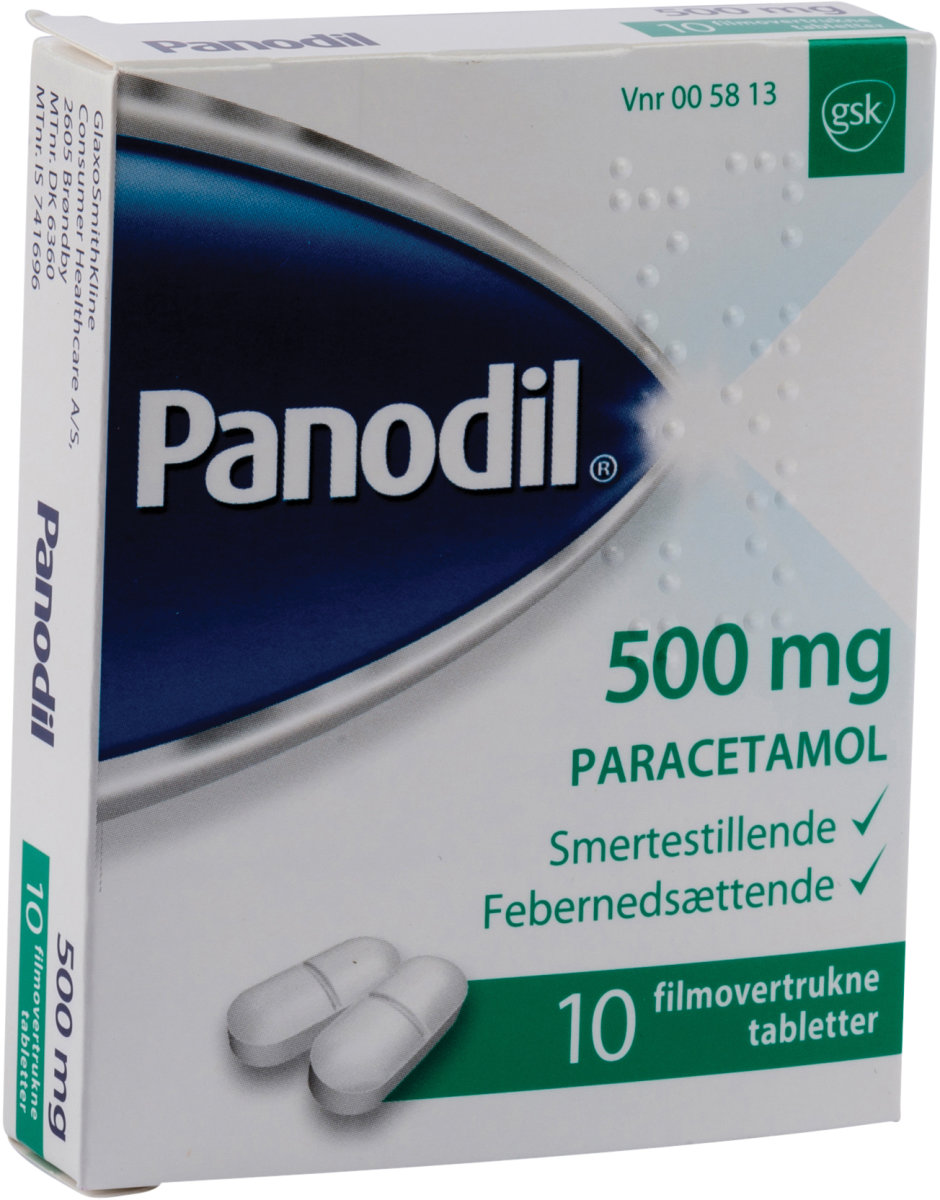 Panodil tabletter, 500 mg, 10 stk.