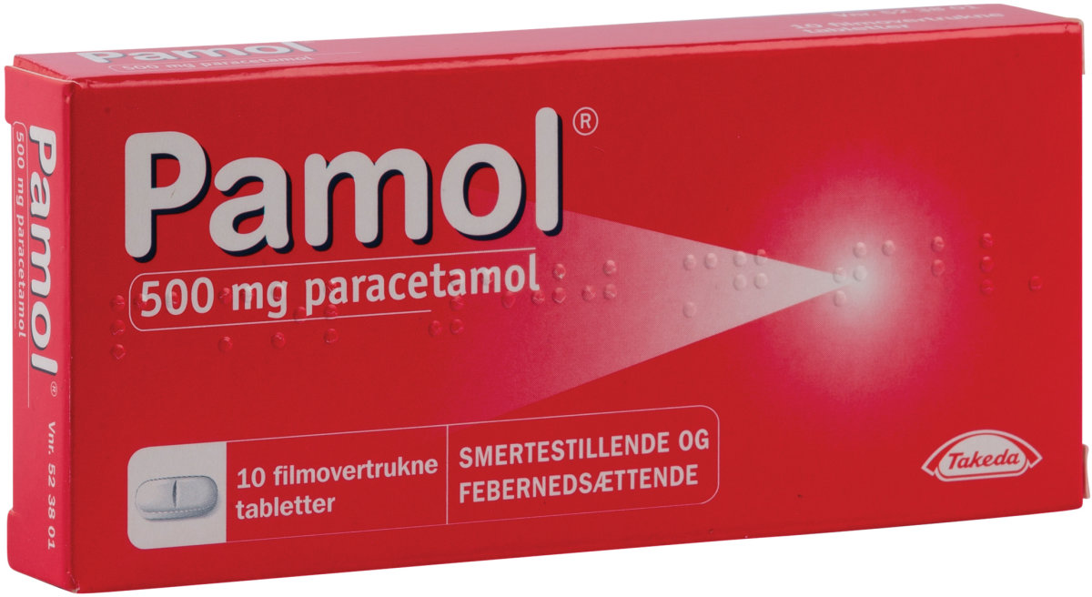 Pamol Tabletter, 500 mg, 10 stk.