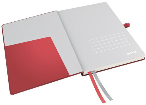 Leitz Complete notesbog A5, kvadreret, rød