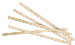 Rørepinde, Træ, 19 cm, 1000 stk.