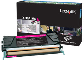 Lexmark X746A1MG lasertoner, rød, 7000 s.