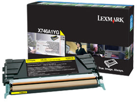 Lexmark X746A1YG lasertoner, gul, 7000 s.