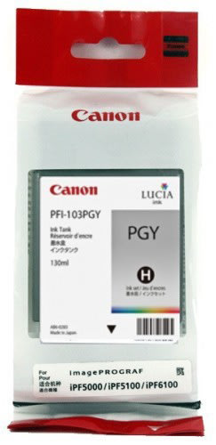 Canon PFI-103GY blækpatron, fotogrå