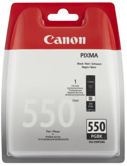 Canon PGI-550 blækpatron, pigmenteret sort, 300s