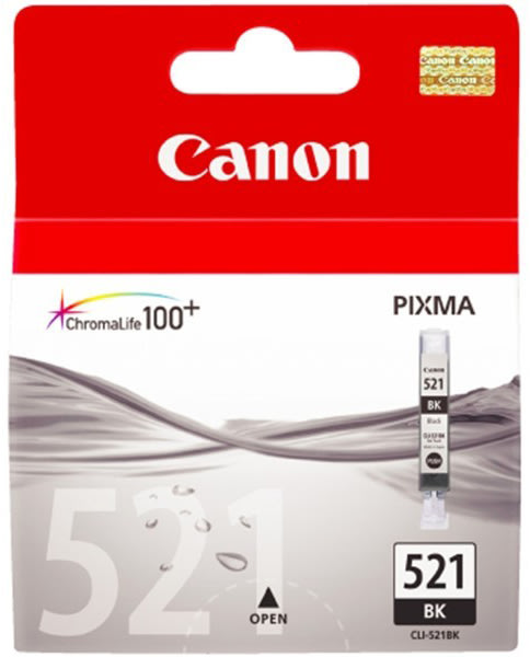 Canon CLI-521BK blækpatron, sort, 9ml