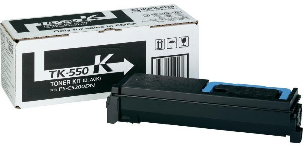 Kyocera TK-550K lasertoner, sort, 7000s