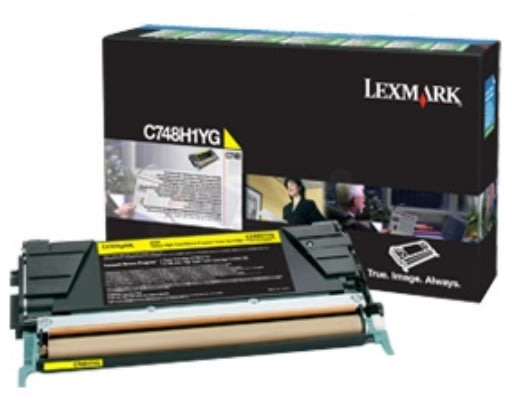 Lexmark C748H3YG lasertoner, gul, 10000s