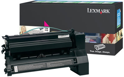 Lexmark C782X1MG lasertoner, rød, 15000s