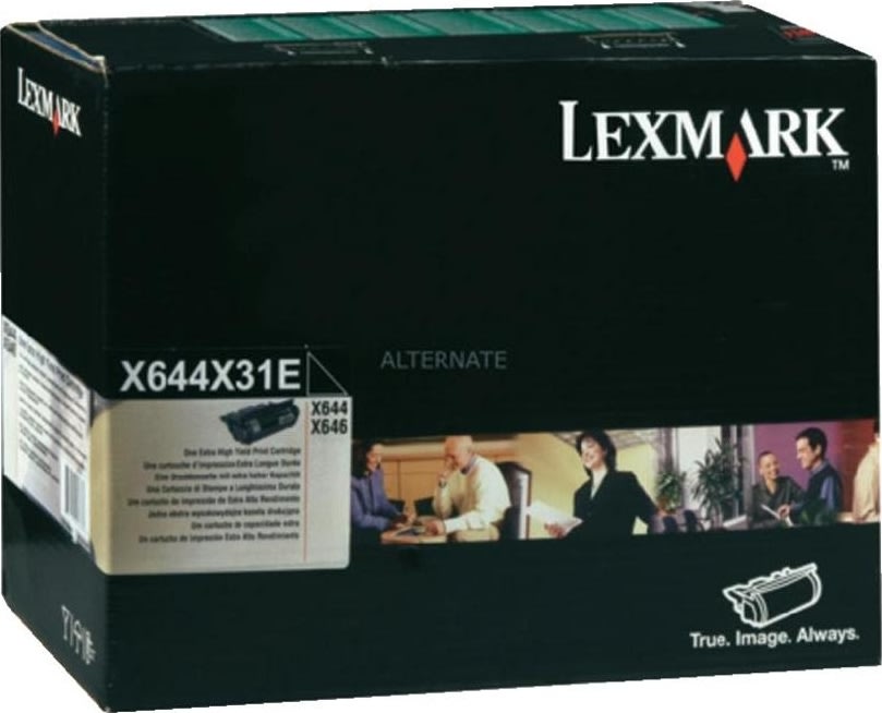Lexmark X644X31E lasertoner, sort, 32000s
