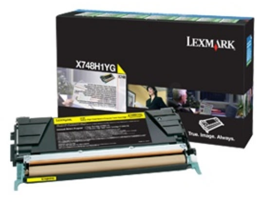 Lexmark X748H3YG lasertoner,  gul, 10000s