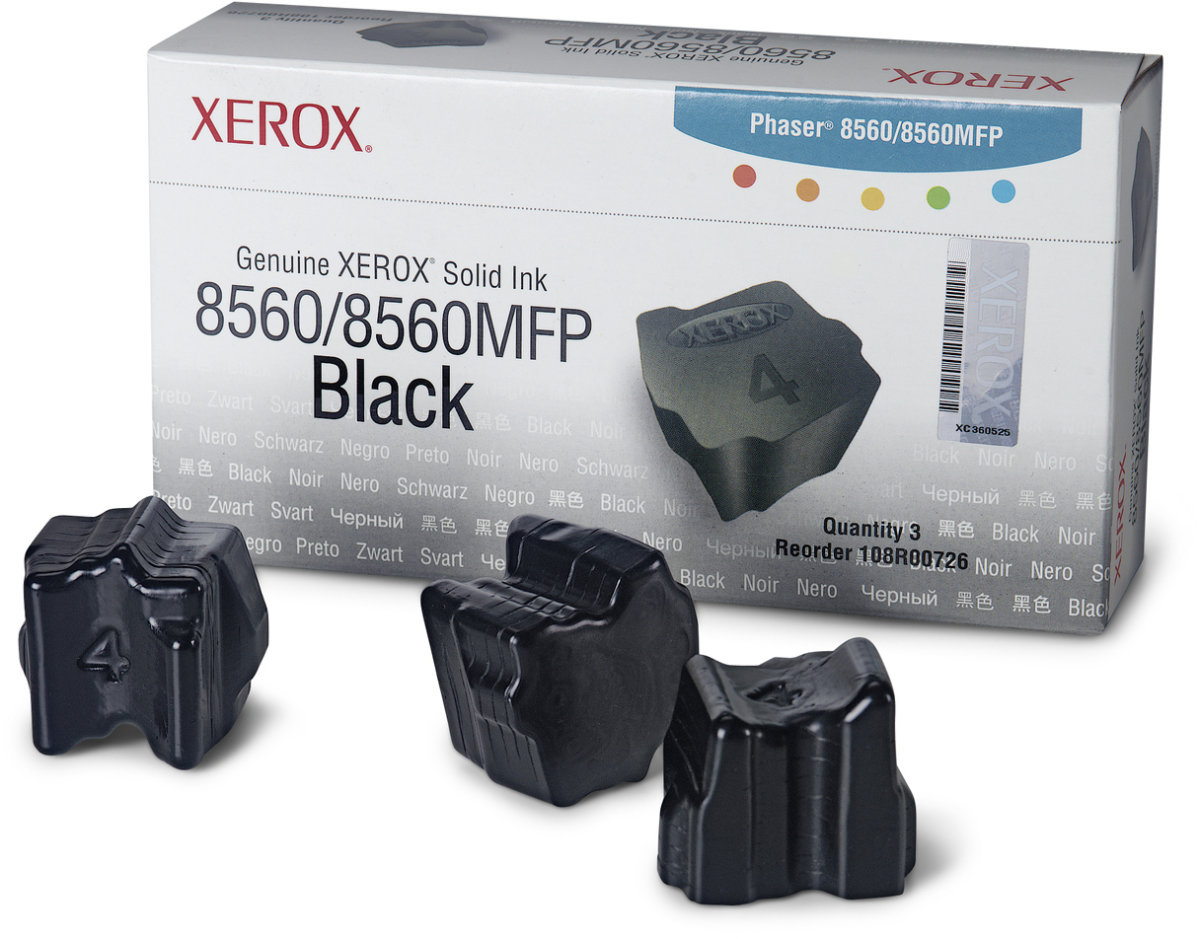 Xerox 108R00726 blækpatron, sort, 3x 3400s