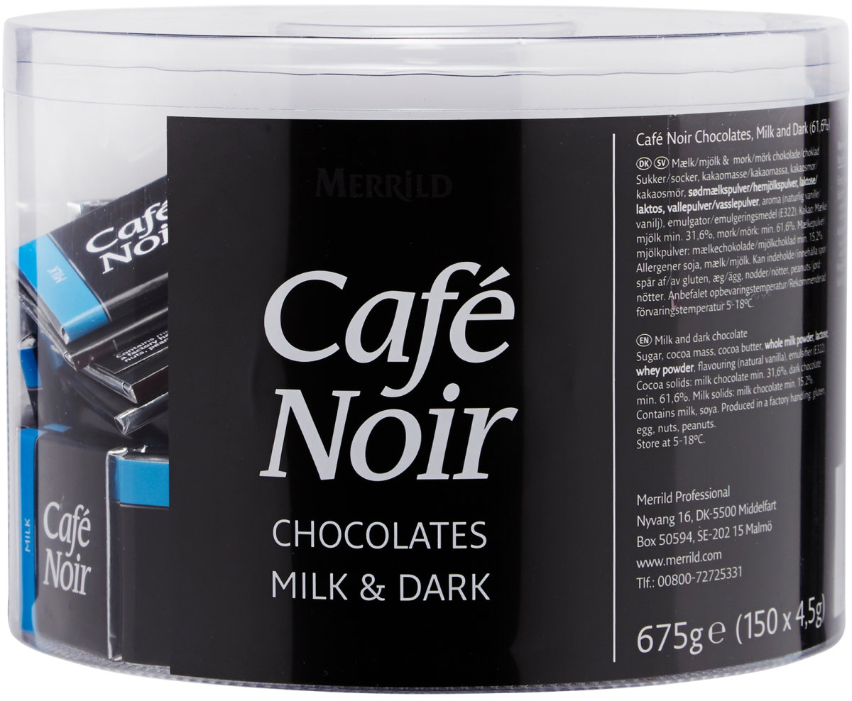 Café Noir Mørk & Lys Chokolade, 150 stk.