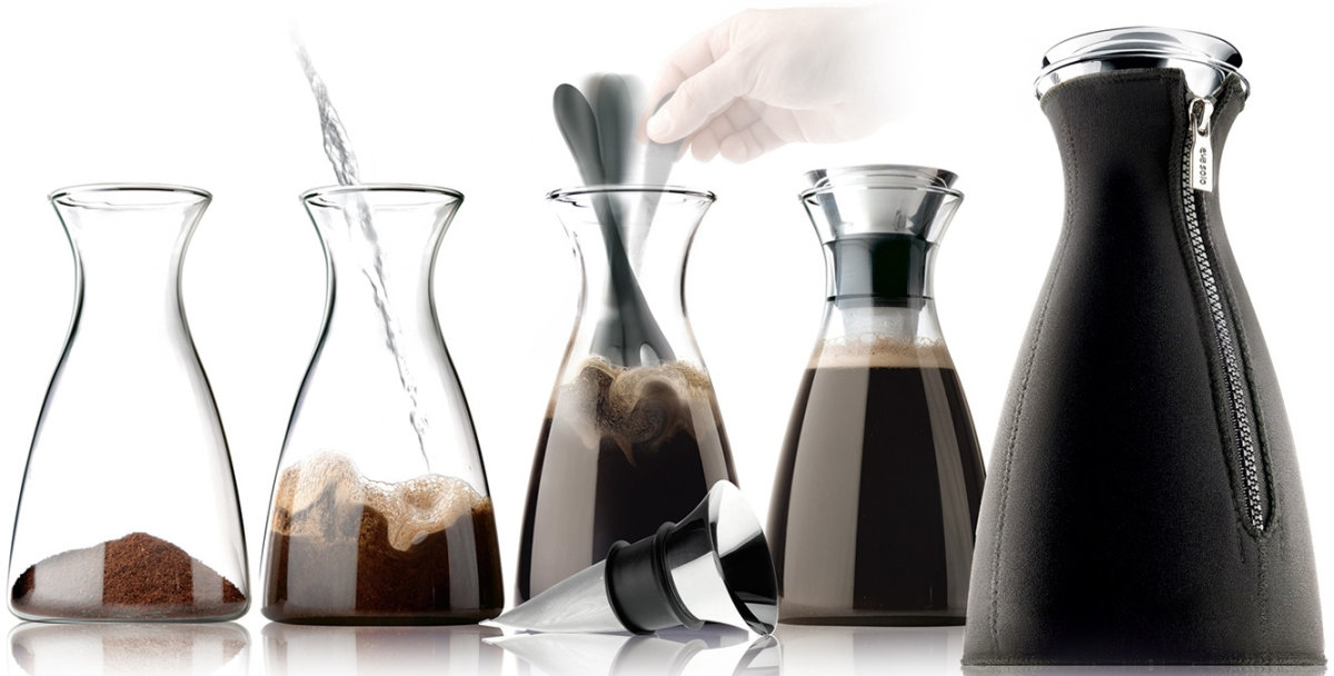 Eva Solo CafeSolo kaffebrygger m. neopren, sort 1L