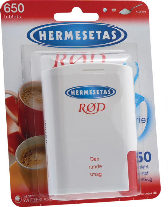 Hermesetas Rød, 650 stk.