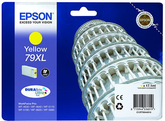 Epson nr. 79XL blækpatron, gul, 2000s.