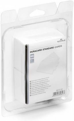 Durable Duracard std. plast-kort 0,76 mm, 100 stk