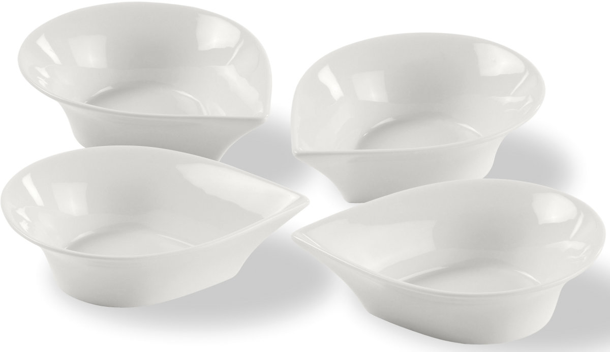 Mette Blomsterberg Dråbeskålesæt 13 cm, 4 stk.
